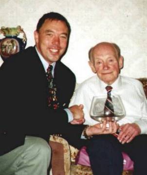 Nicol McLaren presents the NAAFC Bowl to Addie Harper